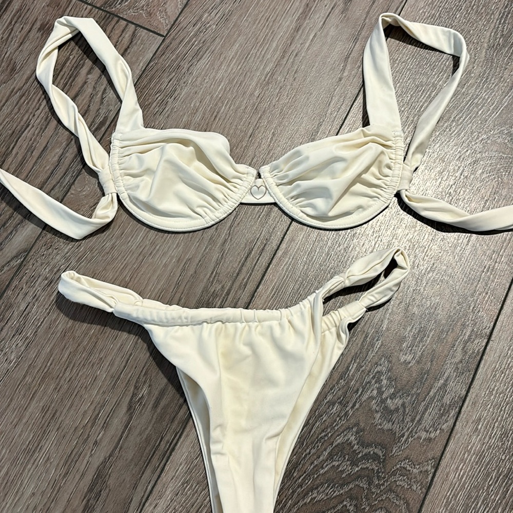 Cream Bikini Set